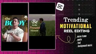 trending motivation quotes video editing | black side curve reel editing | hopecore reel tutorial