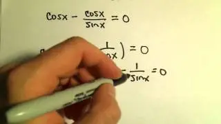 Solving a Trigonometric Equation by Factoring, Example 3