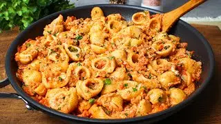 Incredibly delicious pasta when there is no time to cook! Cheap, quick and very tasty!