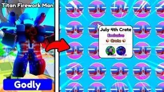 🤑 EZ GODLY! 🥳 I Got NEW TITAN FIREWORK MAN 💥 - Roblox Toilet Tower Defense