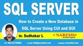 How to Create a New Database in SQL Server Using CUI and GUI | MSSQL Training