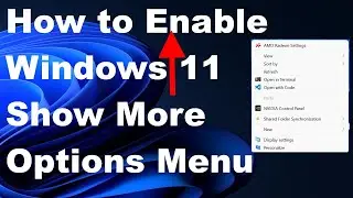 Show more options default context menu enable in Windows 11
