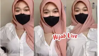 BIGO LIVE HIJAB CANTIK PUTIH POLOS