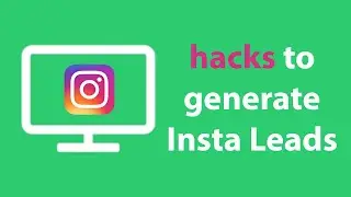 Crazy simple hack to generate business leads from Instagram. 