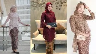 33 Model Baju Kebaya Brokat Muslim Modern 2024 Terbaru, Kebaya Brokat Tunik Modern, kebaya hijab