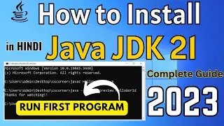 NEW RELEASE Java JDK 21 | How to Install Java JDK 21 on Windows 10/11  [2023] | Java 21 First Look