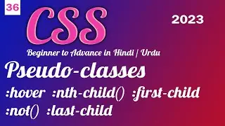 CSS psudo classes | CSS tutorial in Hindi Urdu