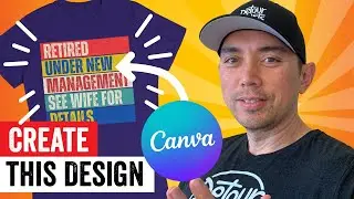 Easy Canva T-Shirt Design Tutorial for Beginners | Simple Vintage Line Design for Print on Demand