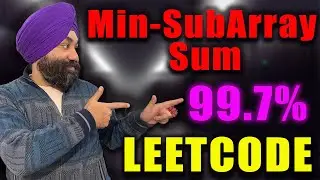 Leetcode 209 | Minimum Subarray Sum | Sliding Window | Beats 99.7% of the submissions