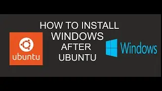 Install windows over ubuntu dual boot