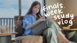 finals week as a high school senior 👩🏻‍💻✏️productive study vlog, study with me