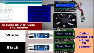 RPM meter Color Detection with IR Sensor with Experiment Full Code Explained