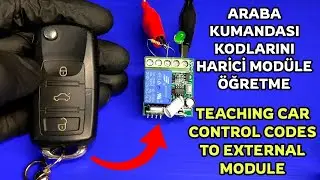 Araba kumandası harici bir modüle nasıl öğretilir | uzaktan modül kontrolü | #RF #module #diy