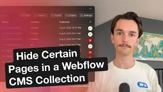 Hide Certain Pages in a Webflow CMS Collection