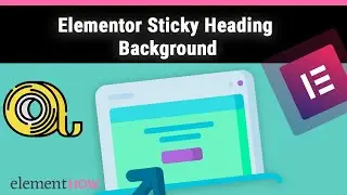 Elementor Sticky Text Design