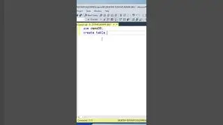 Create Table in Microsoft SQL SERVER #mssql #database #viral #trending #ytshorts  #microsoft