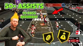 I got 50+ ASSISTS IN REC! 99 Pass accuracy NBA2K23 Current Gen!