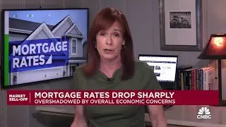 Mortgage rates dropped sharply amid market downturn