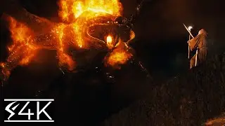 Gandalf VS The Balrog (4K) EXTENDED : A Demon Of The Ancient World