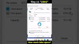 How much space take Tiny11 23H2 (Before/After Updates)