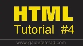 HTML Tutorial 04 Creating Unordered Lists and changing the type of bullet