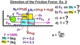 Physics 4.6   Friction (12 of 14) Direction of the Friction Force: Ex. 2