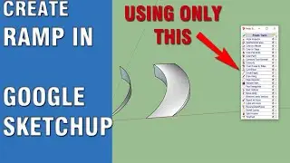 Easiest way to create Ramp in Sketchup | Urdu / Hindi