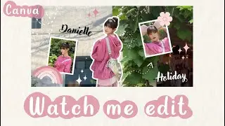 Scrapbook Digital with Canva #3 [watch me edit]
