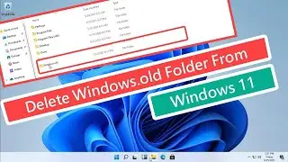 How To Remove Windows Old in Windows 11