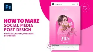 Photoshop Tutorial | Social Media Post Design | Creative Fashion Social Media Post Design