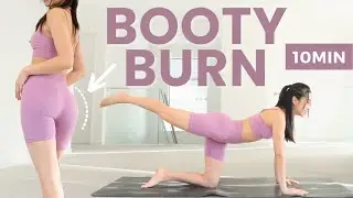 10min Burn Hip Fat workout (Upper, Side & Lower Hips) | Round Bubble Butt