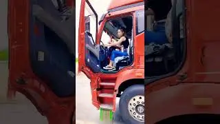 Truck driver chinese girl #shorts #girldriving #trending #truck #viral