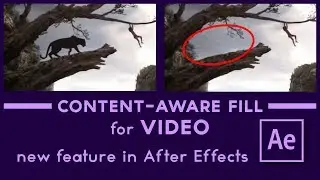 New feature in After Effects: Content-aware fill for video