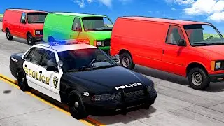 BLENDING IN During a POLICE CHASE! (BeamNG)