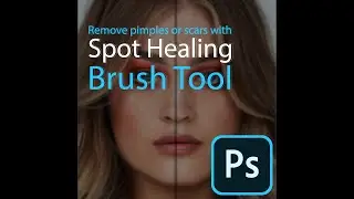 Spot Healing Brush Tool Tutorial in just 1 minute | Photoshop |