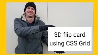 3D Flip Card using CSS and CSS Grid