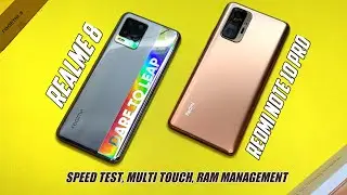 Redmi Note 10 Pro Vs Realme 8 Speed Test, Ram Management | Realme 8 vs Redmi Note 10 Pro