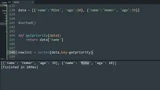 Using value to sort a list of dictionaries in Python !
