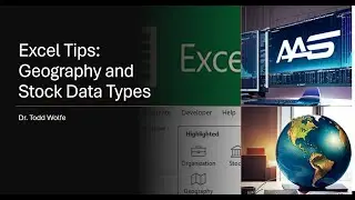 Excel Tutorial: How to use the Geography and Stock data types to get valuable information