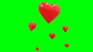 heart 01 3d #3D rotate || green screen videos