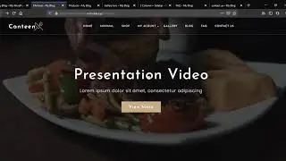 Canteen Landing page