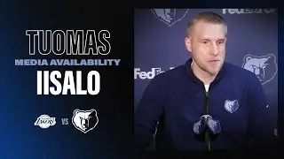 Tuomas IIsalo Press Conference | Grizzlies vs. Lakers