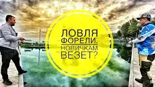Ловля форели для начинающих. Новичкам Везет? Ловим форель на резину.