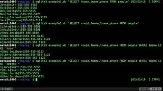 Beginners Tutorial on SQLite3 in the Linux Shell Script Part 2