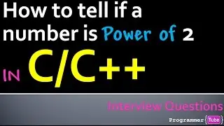 How to check if a number is a power of 2 or not using C/C++