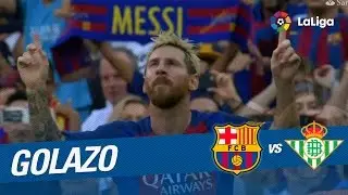 Golazo de Leo Messi de disparo lejano (2-1) FC Barcelona - Real Betis