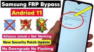 Samsung Android 11 Frp Bypass | No Downgrade, No Knox, No Smart Switch, No sim | New Security Patch