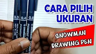 TIPS MEMILIH PEN SNOWMAN DRAWING