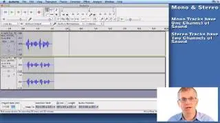 24 Stereo and Mono Sound in Audacity - Video Guide to Audacity