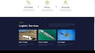 Escal Transportation and Logistics Elementor Template Kit truck cargo